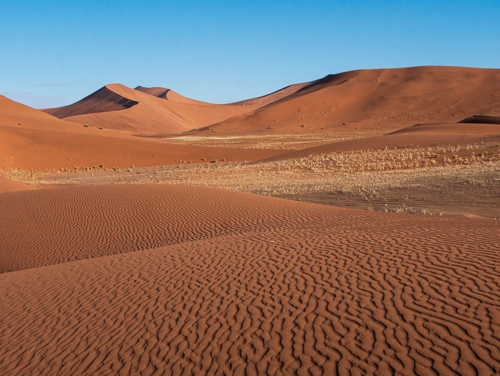 Orange sand dunes of Sossusvlei